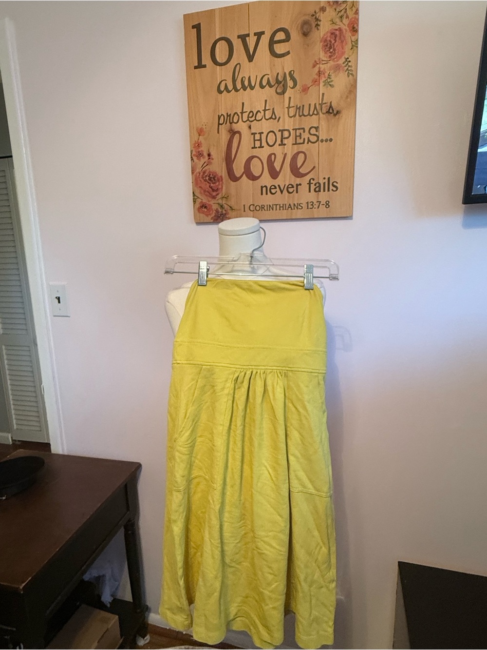 J. Crew Bright Yellow Gathered Midi Skirt